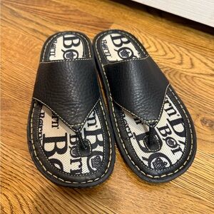 Born Black Leather Slip-On Shoes size 7